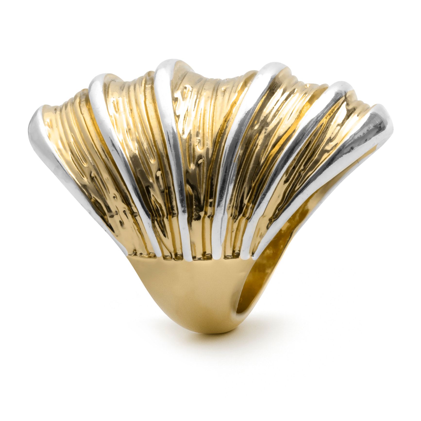 Anillo Brakya acabado oro amarillo 18k