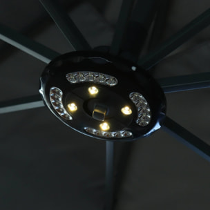 Lampe LED - Noir -  Pour parasol mât central. et déporté sweeek