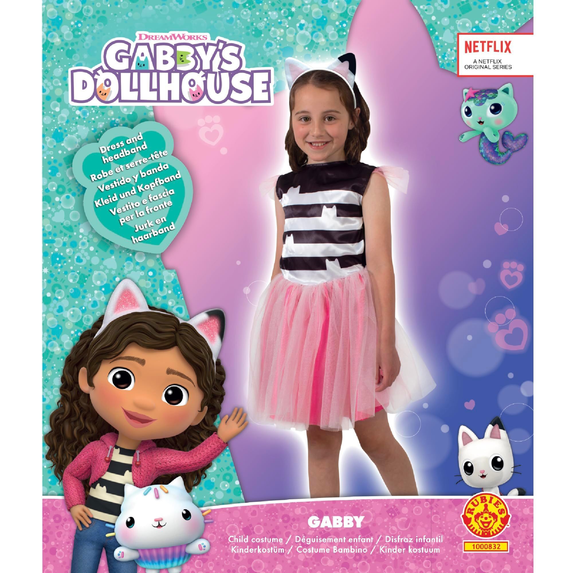 DISFRAZ GABBY DOLLHOUSE 3-5 AÑOS