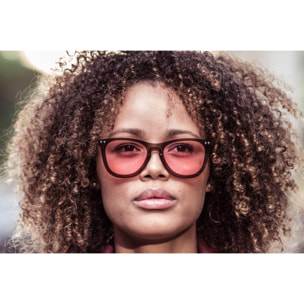 Gafas de sol OCEAN GENOVA - Marrón transparente / Rosa y patillas de metal dorado mate con patillas doradas