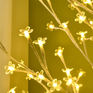 árbol de Cerezo con 180 Luces LED IP44 Ajustable en 3 Modos 21,5x21,5x180 cm