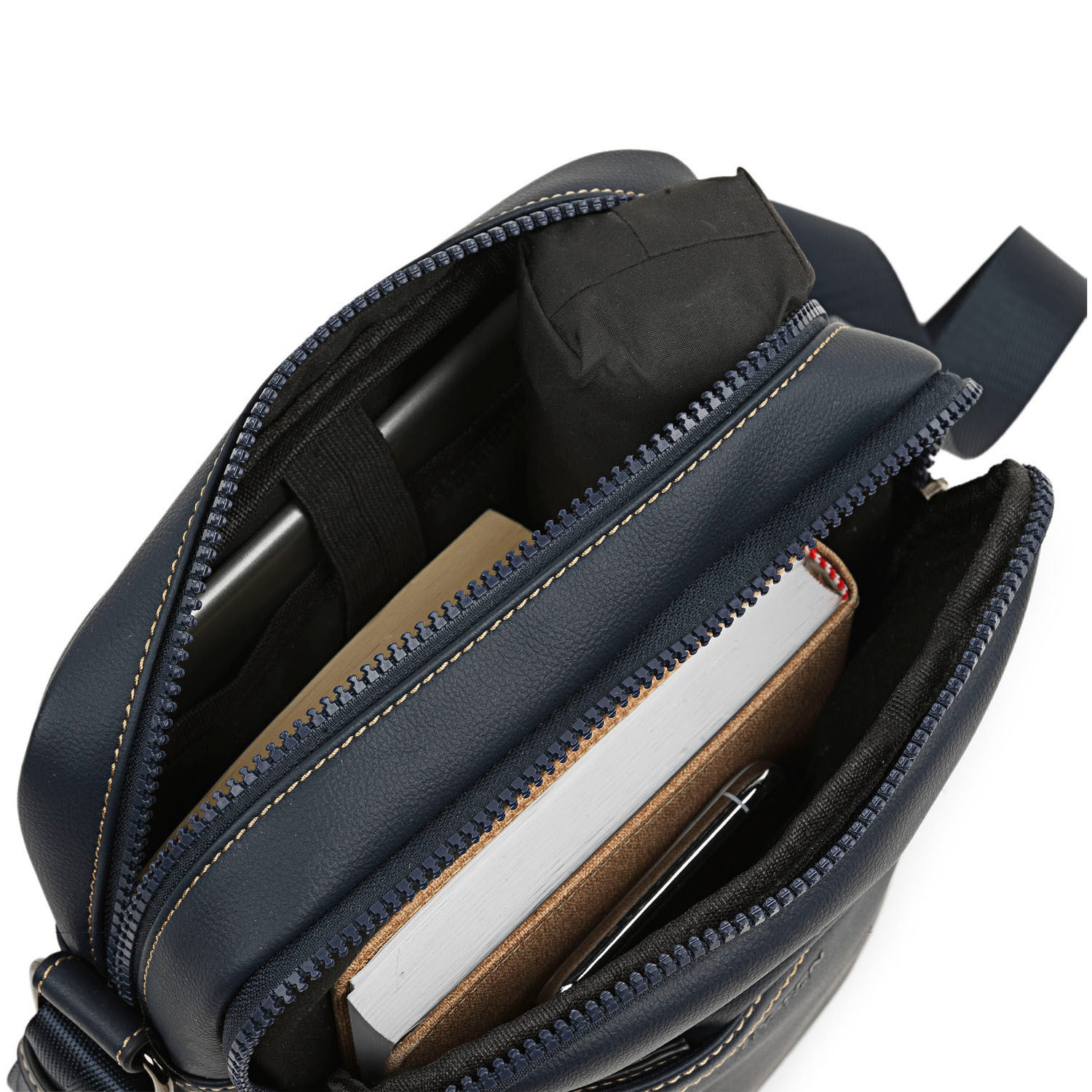 Bandolera Hombre Sintetica Jaslen Gloucester Azul Marino