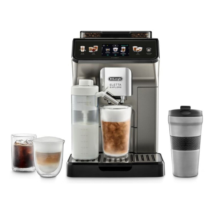 Expresso Broyeur DELONGHI Eletta Explore ECAM450.86.T Titanium