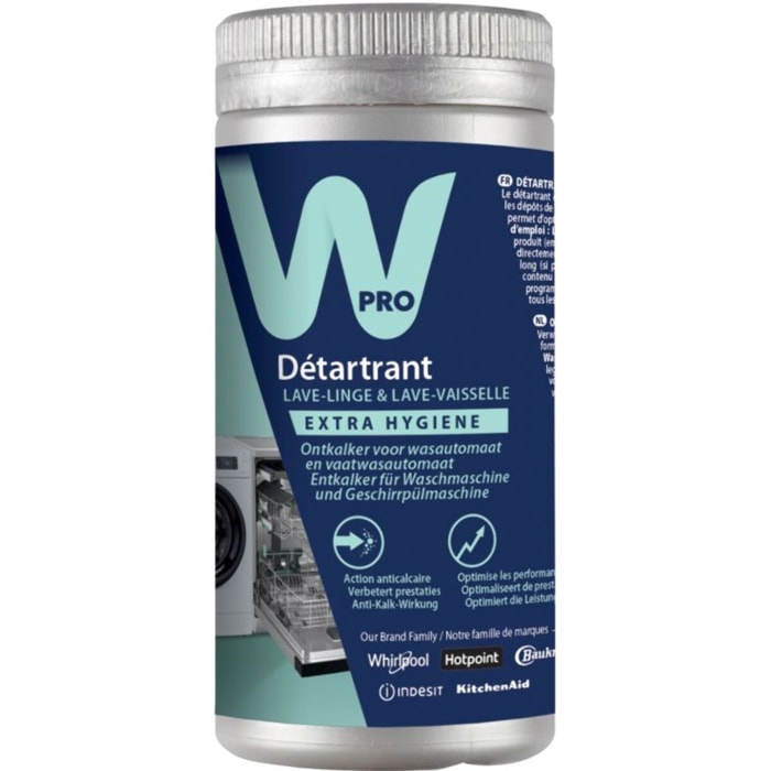 Détartrant WPRO DES103 lave linge / lave vaisselle 250g