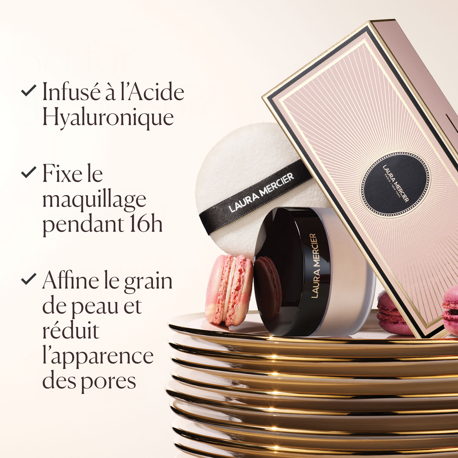 Indulgent Icons - Ultra-Blur - Coffret Poudre Libre Fixante Transparente et Houppette