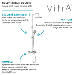 Colonne bain douche thermostatique Aquaheat Joy 220