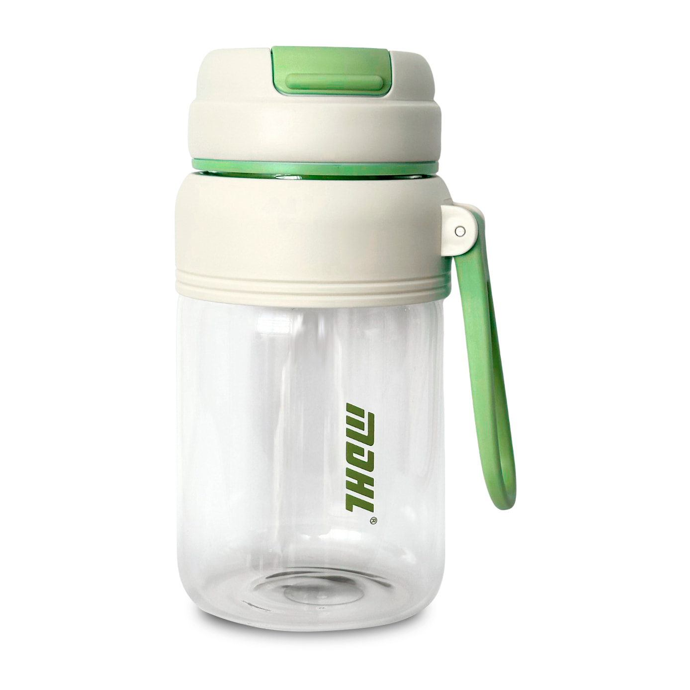 Batidora portátil de 1000 ml con motor de 80W, cuchilla de acero inoxidable de 18 puntas y batería recargable de 2400 mAh.