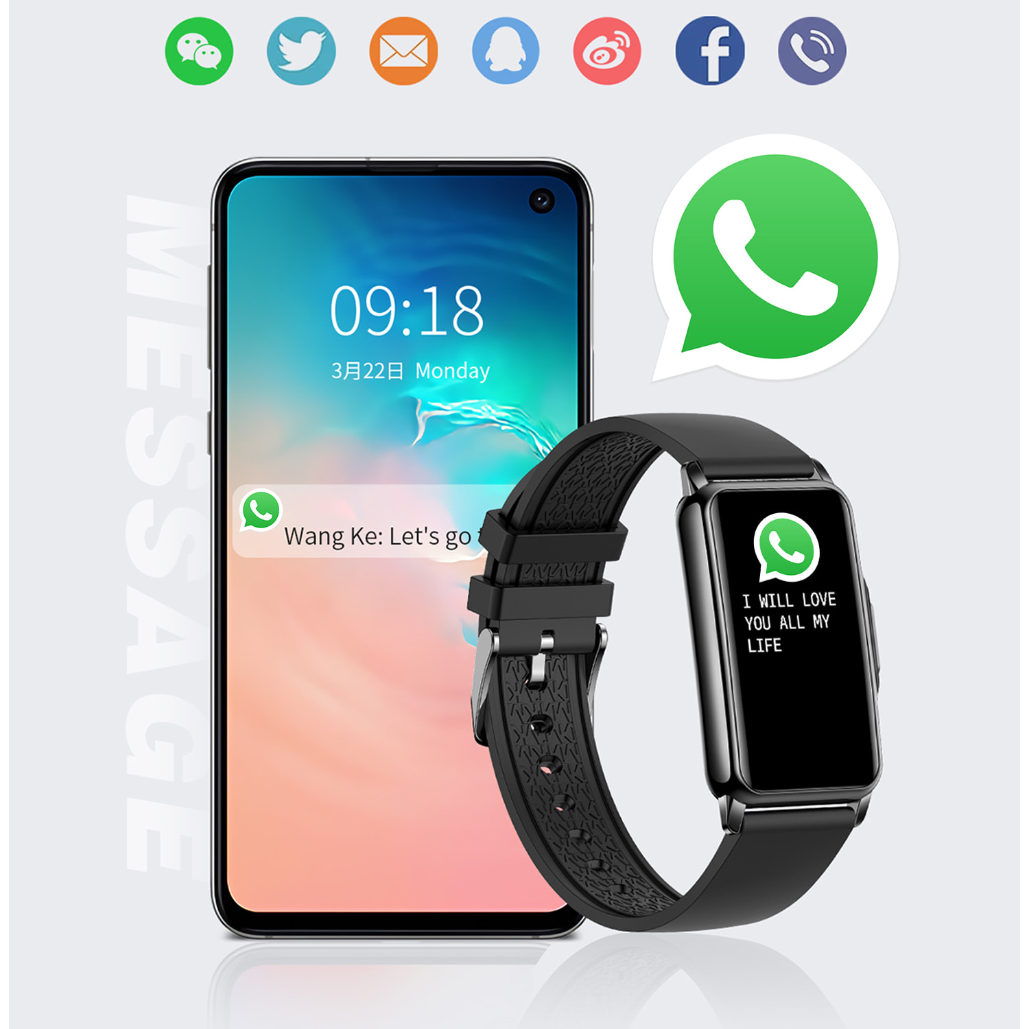 Smartwatch H80 con 20 modalità sportive. Monitor di cuore, pressione sanguigna e ossigeno. cinturino in metallo