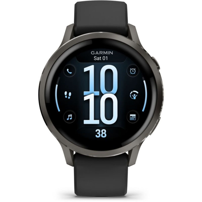 Montre sport GARMIN Venu 4 Noir/Gris Silicone Noire 41mm