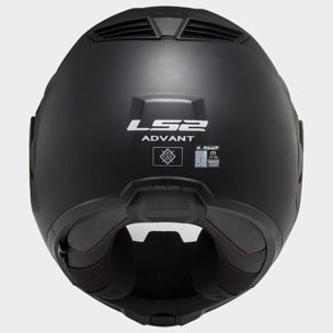 CASCO MOTO MODULAR LS2 FF906 ADVANT SOLID MATT BLACK (E22.06)