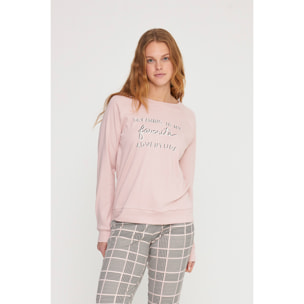 Pigiama donna favorite in caldo cotone girocollo Noidinotte