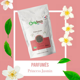 Princess Jasmin - Thé Vert Bio au jasmin - Sachet 100g