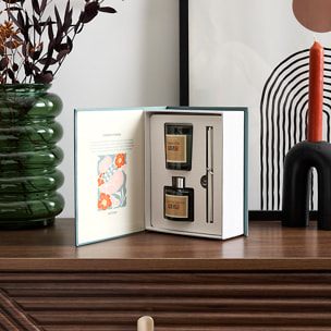 Bougie Parfumee Et Diffuseur Coffret Flower