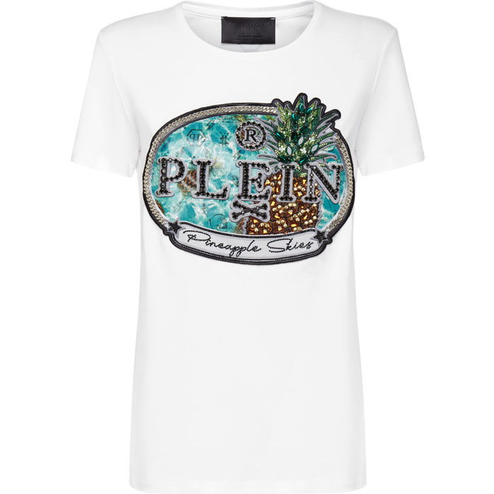 PHILIPP PLEIN Camiseta de cuello redondo PINEAPPLE SKIES