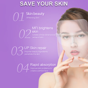 Máscara LED inalámbrica de 3 colores.