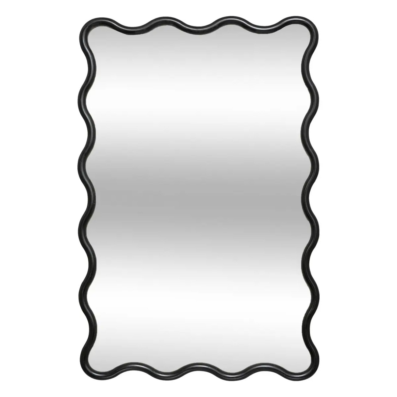 Miroir vague "Judy" noir 89x59cm
