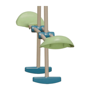 Balançoire en bois 2,30 m Topwood TUTTI 2 - 6 enfants