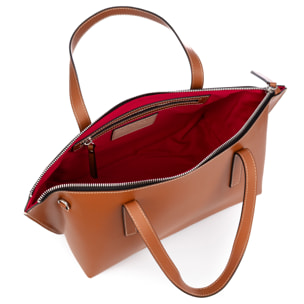 Badalucco borsa a spalla per donna. Pelle autentica Ruga.