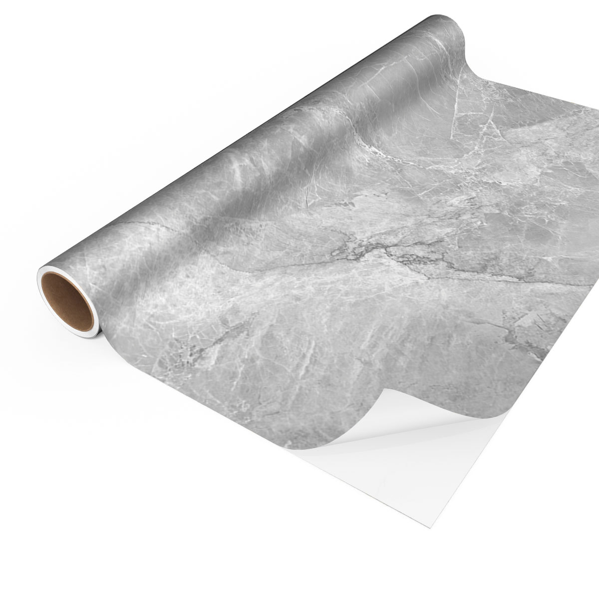 Revêtement sticker sol - MARBRE GRIS - Rouleau adhésif Protection Anti-dérapant