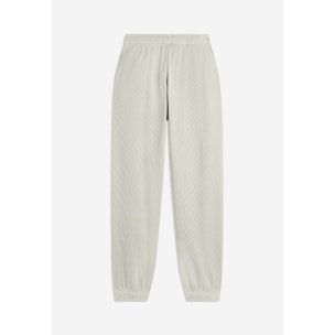 Pantaloni joggers da donna in tessuto jersey waffle