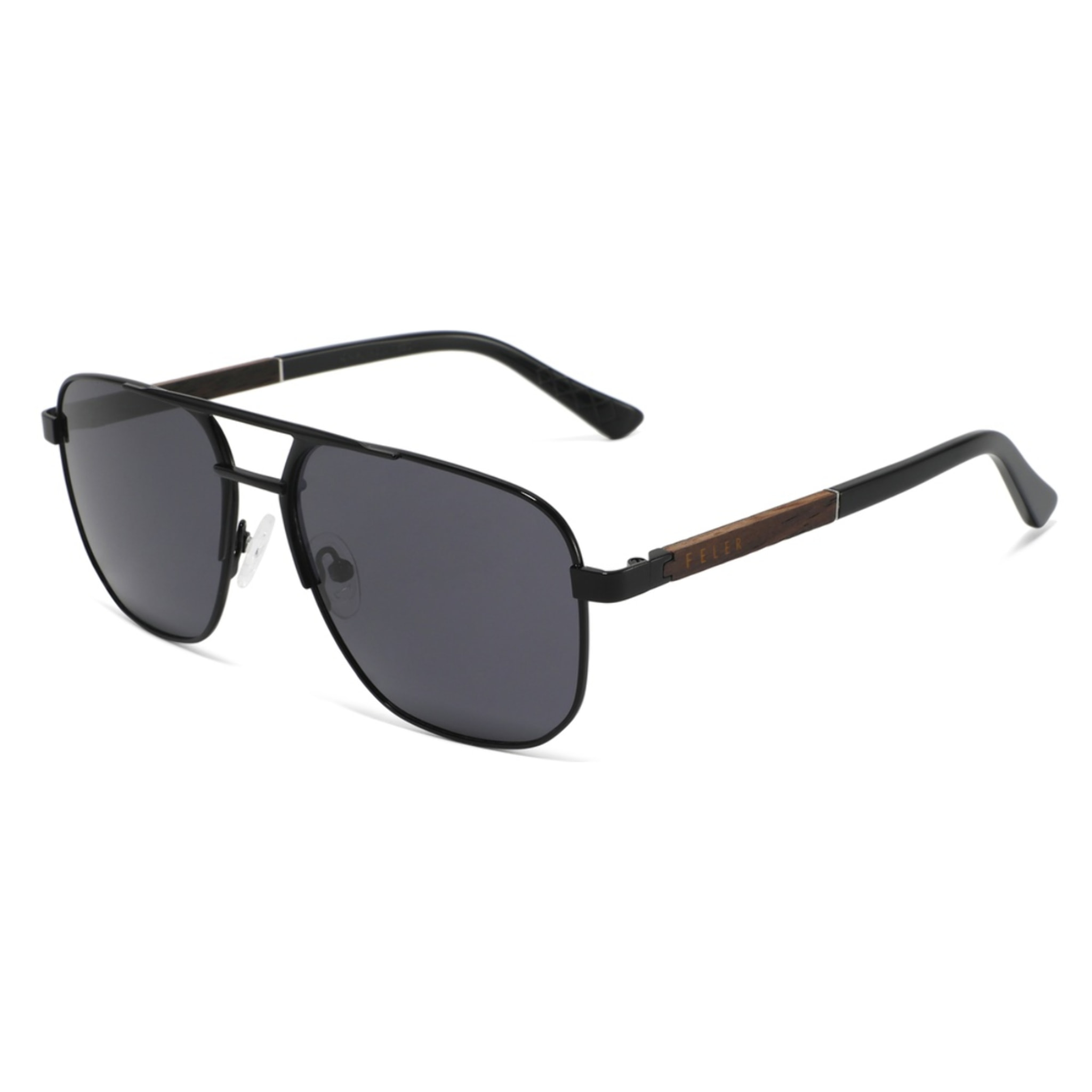 Gafas de Sol Feler 1716-1 Polarizadas de Madera Unisex 56 mm