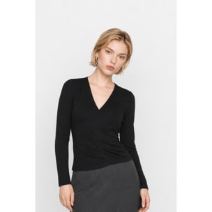 Kocca - Blusa aderente da donna in viscosa a maniche lunghe Donna