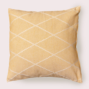 Naturals - Funda de Cojín Estampado - Con Cremallera - Sin relleno - 80% Algodón - 20% Poliéster - Jacquard - Terra Beige