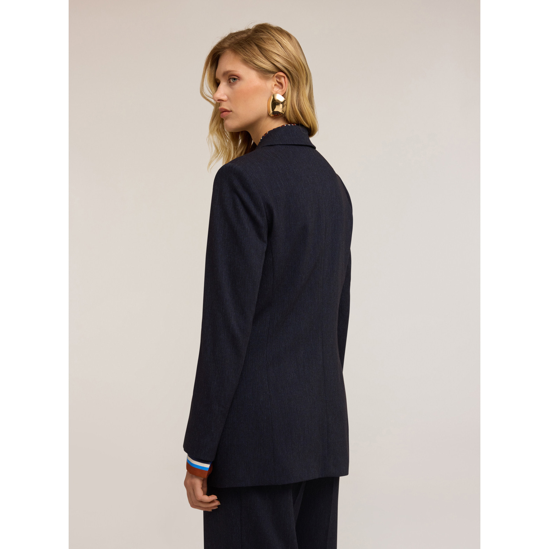 Motivi - Chaqueta larga cruzada - Azul