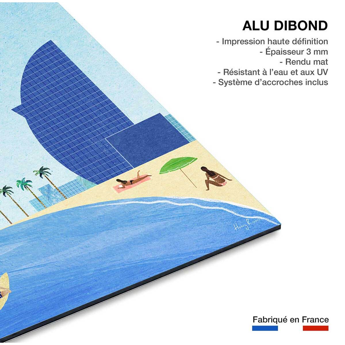 Tableau ville barcelona ii  Tableau alu Dibond