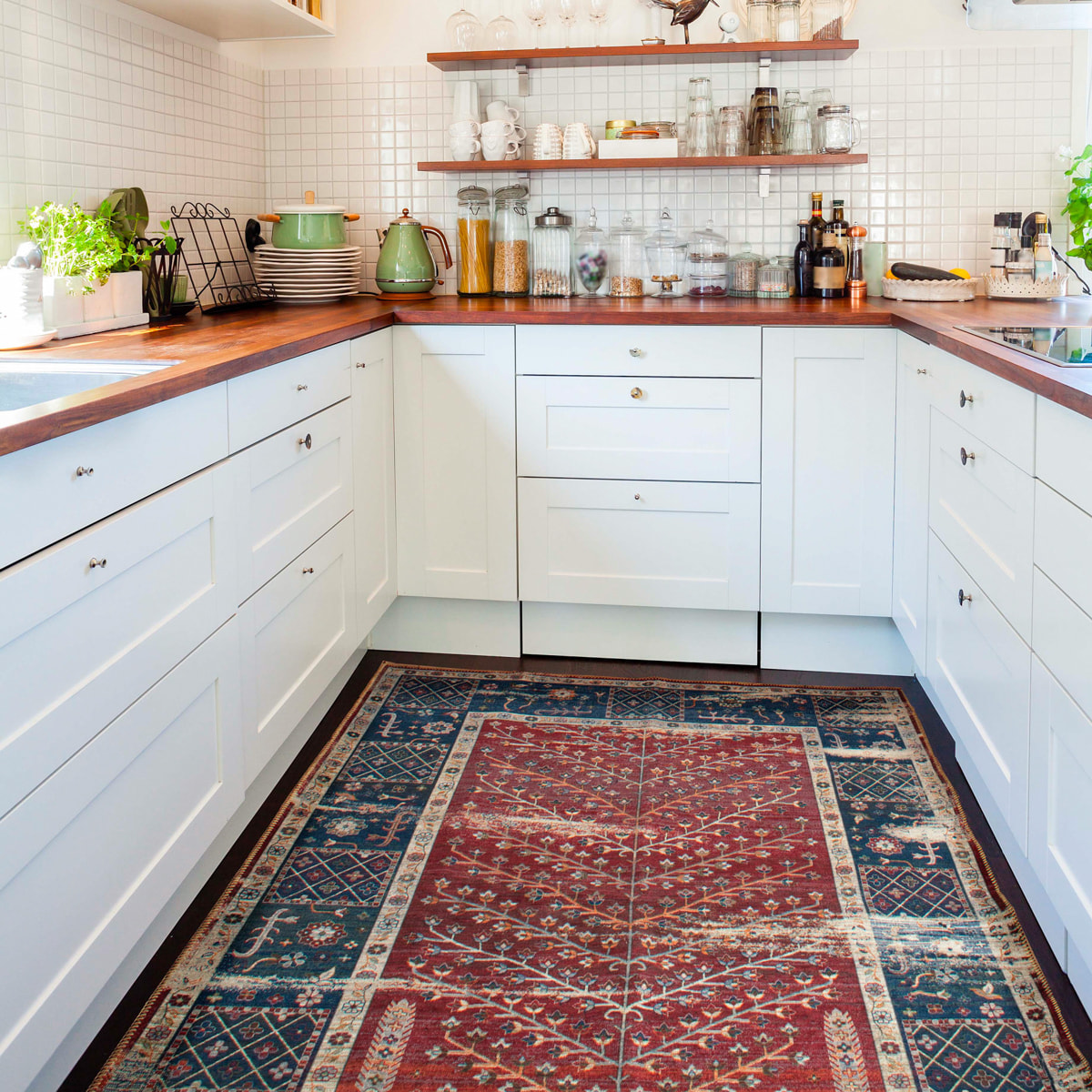 Radom - vintage lavable en machine, rouge