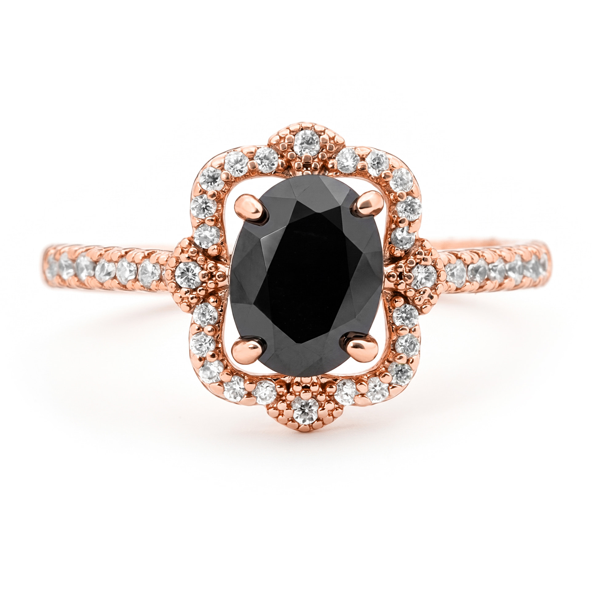 Anillo Larin acabado oro rosa 18k