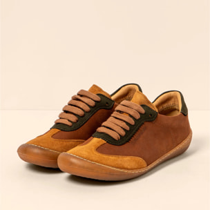 Zapatos N5766 MULTI LEATHER WOOD/PAWIKAN color Wood
