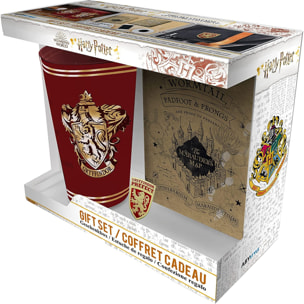 Harry Potter - Bicchiere Xxl + Spilla + Agenda "grifondoro" - Abystyle