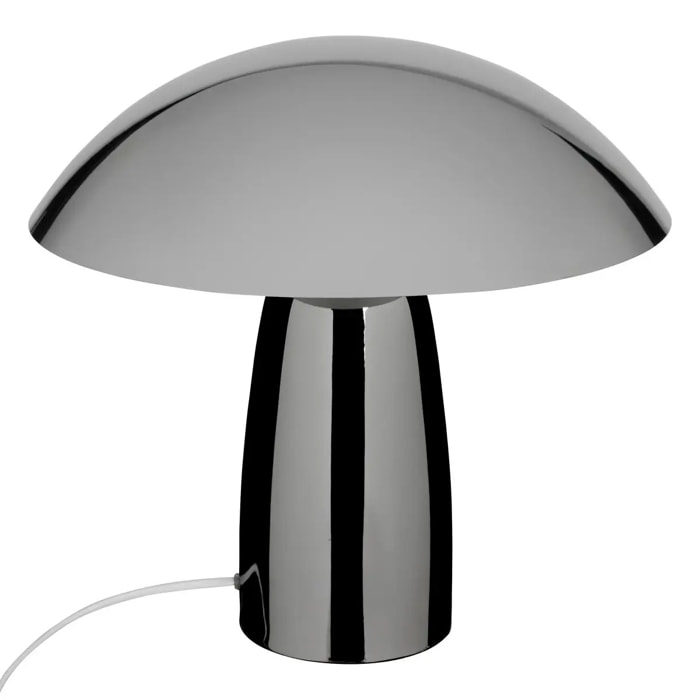 Lampe champignon secteur Omia argent H34cm