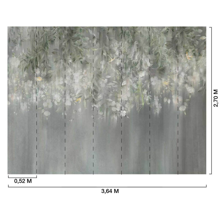 Papier peint panoramique Jardin de Jasmin Intissé