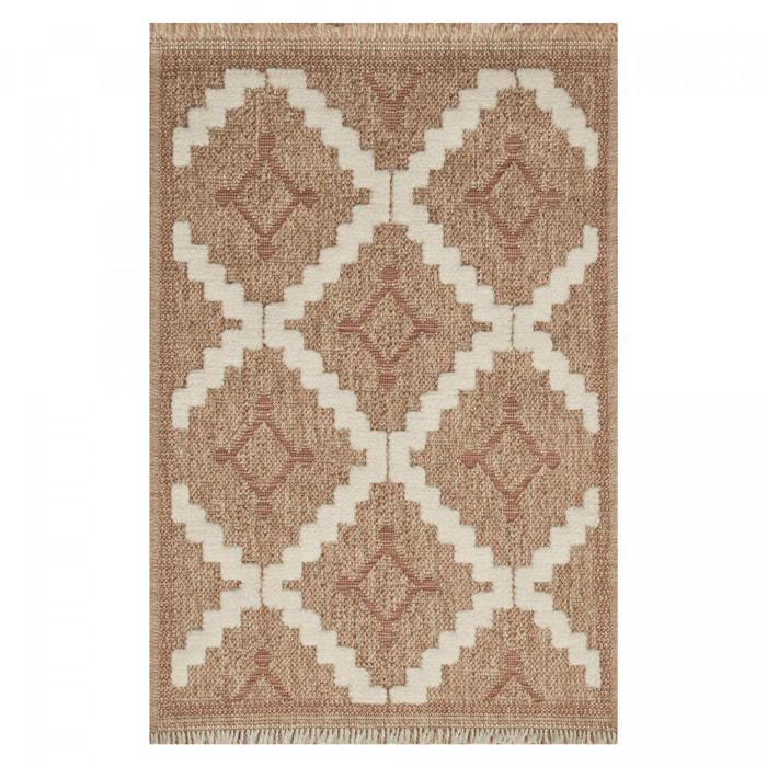 Tapis extérieur tissé kilim rectangle TEBI