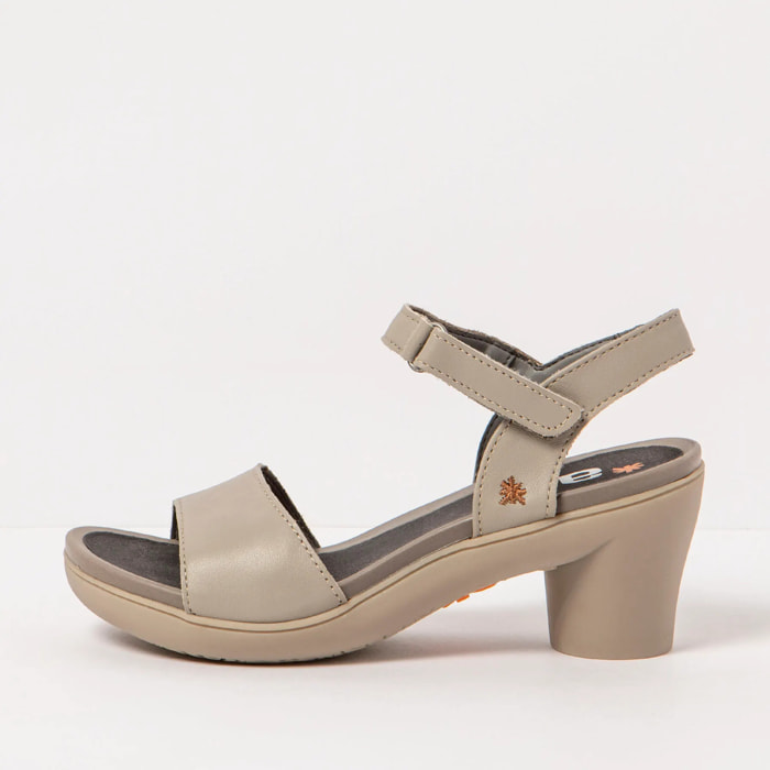 Sandalias con tacón 1475 NAPPA SESAME/ ALFAMA color Sesame