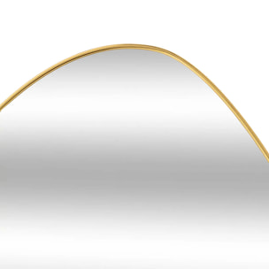 Miroir organique Roman doré 60x40cm