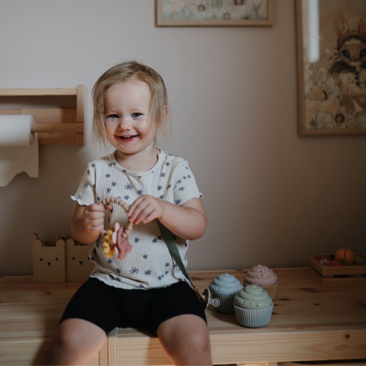 Mushie Pack 4 Pzas. Cupcakes Solid