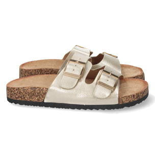 Sandalia de Plana Bio con Hebillas Buonarotti