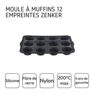 Moule 12 muffins Zenker Silicone fibre de verre