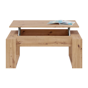 Mesa Centro Elevable 45x105x55 Cm Roble Nodi