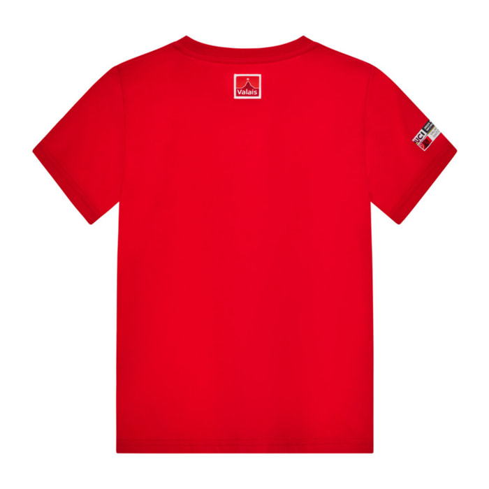 2025 Uci Mtb World Championships - T-Shirt Infantil Valais - Rojo - Unisex