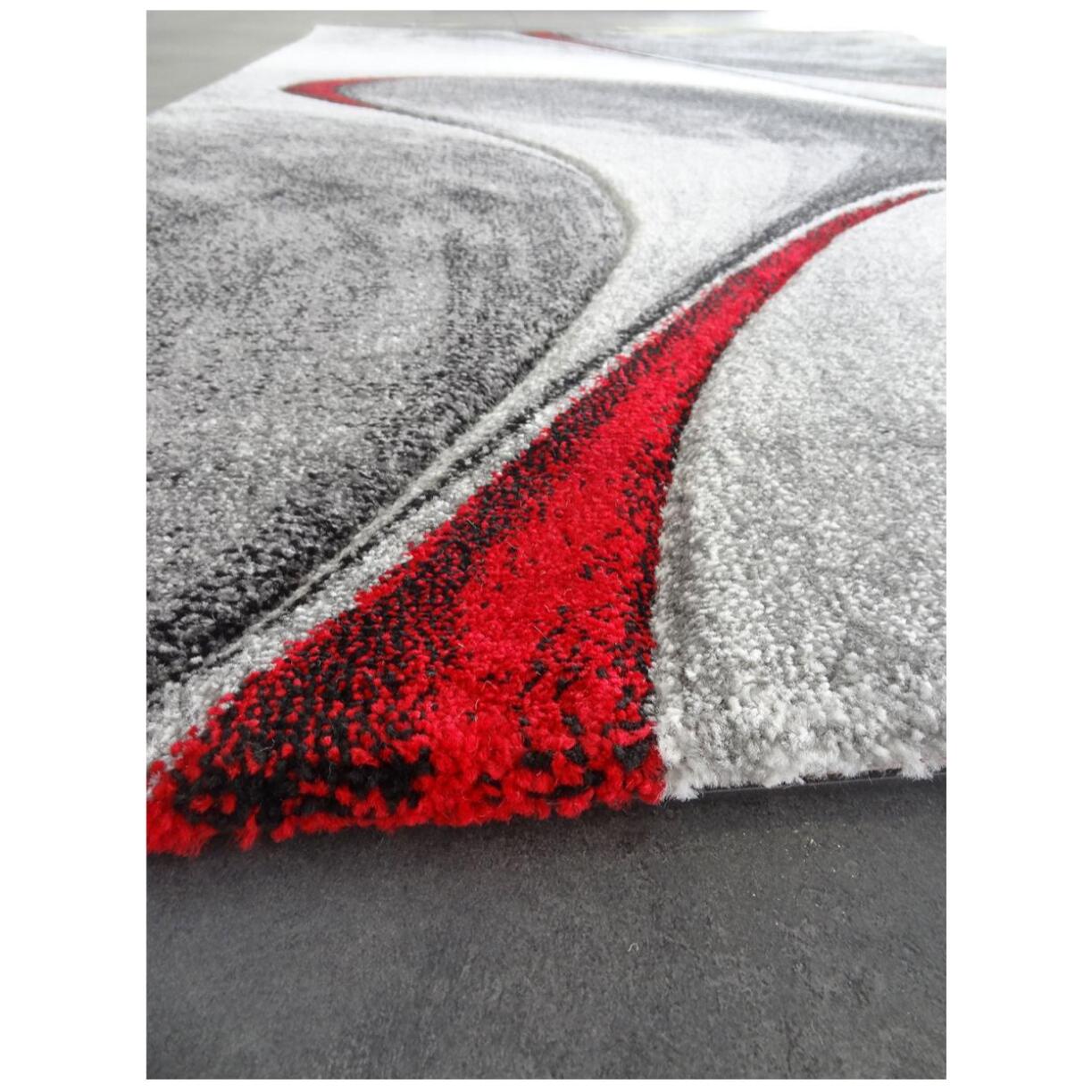 Tapis moderne Tavo avec motif de gouttes d'eau