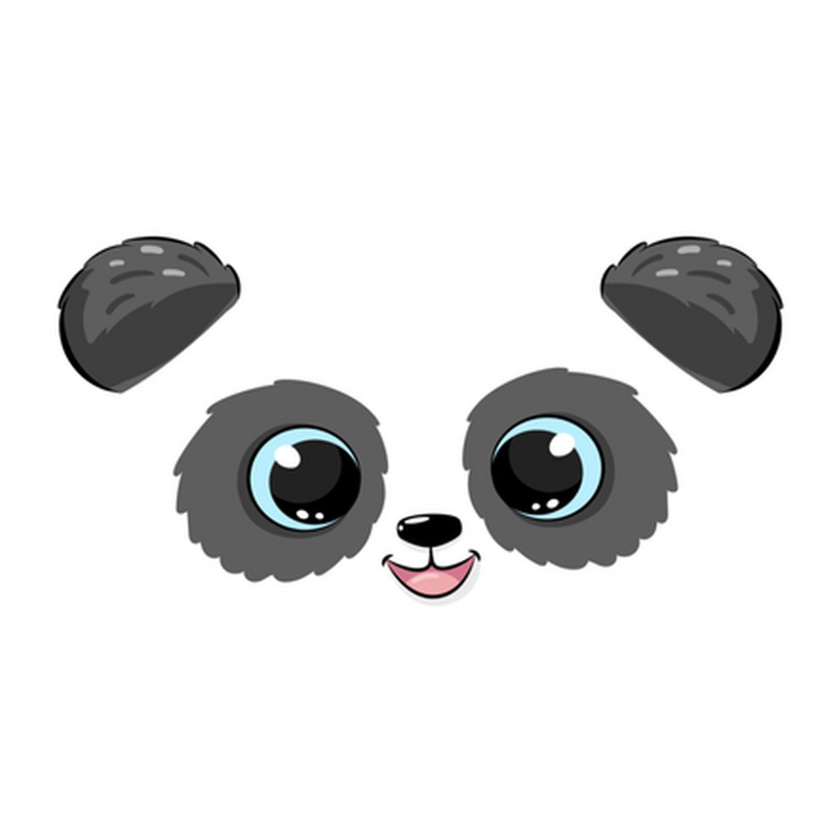 Cesta porta giochi Daria con stampa Panda