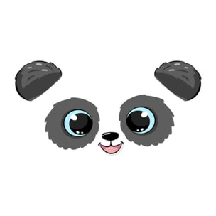 Cesta porta giochi Daria con stampa Panda