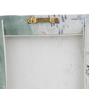 Lot de 5 toiles imprimées Cynthia bleu 15x20/25x25cm