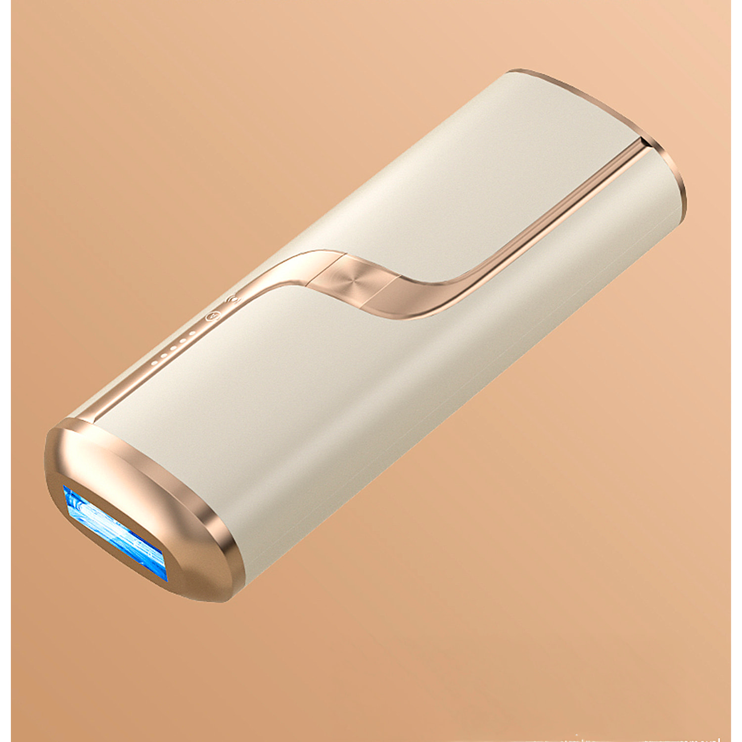 Depiladora IPL de luz pulsada. 5 niveles de potencia y disparos de flash ilimitados.