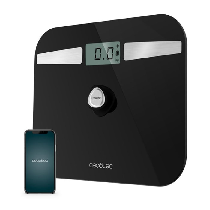 Pèse-personne Surface Precision EcoPower 10200 Smart Healthy Black Cecotec