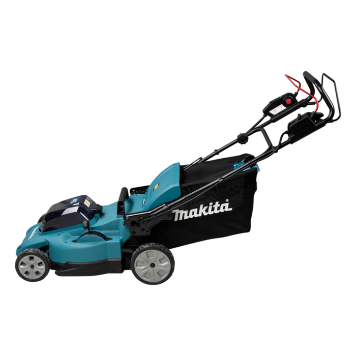 Tondeuse autotractée 48 cm 36V (2x18V) LXT - MAKITA - avec 2 batteries 18V 5.0Ah - chargeur double - DLM481CT2